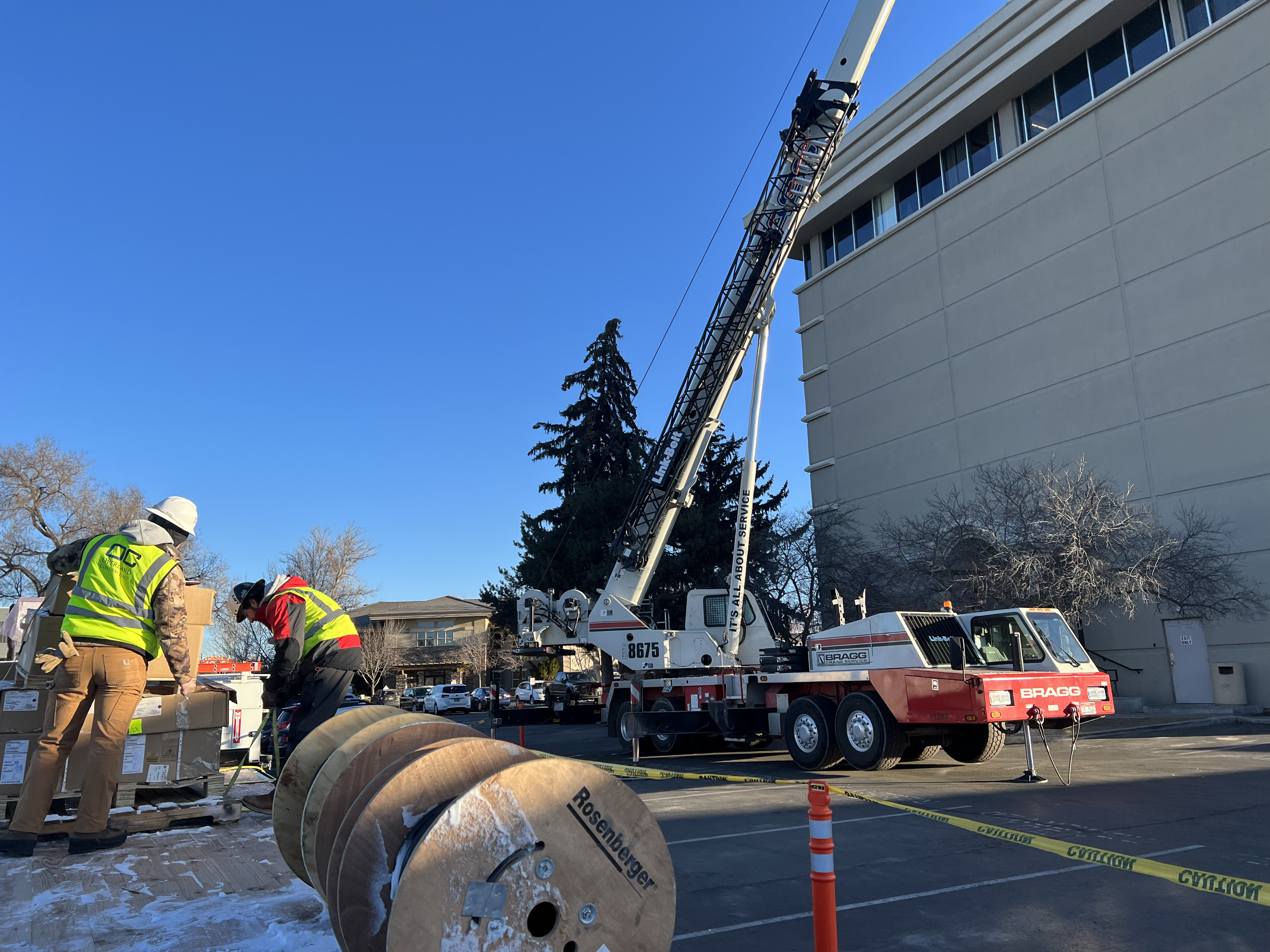 Contractors having a conversation